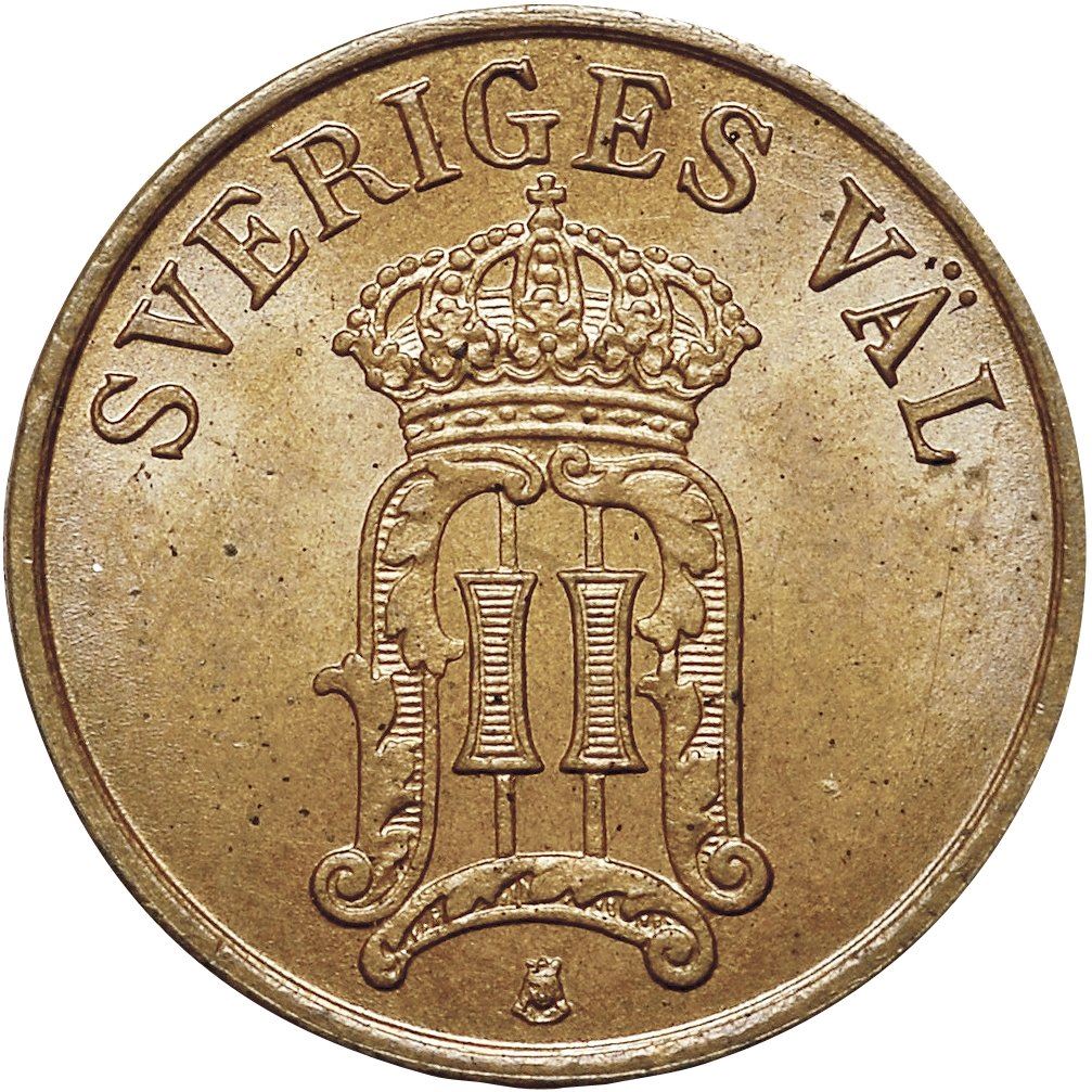 Swedish 1 Ore Coin | King Oscar II | Sweden | 1906 - 1907