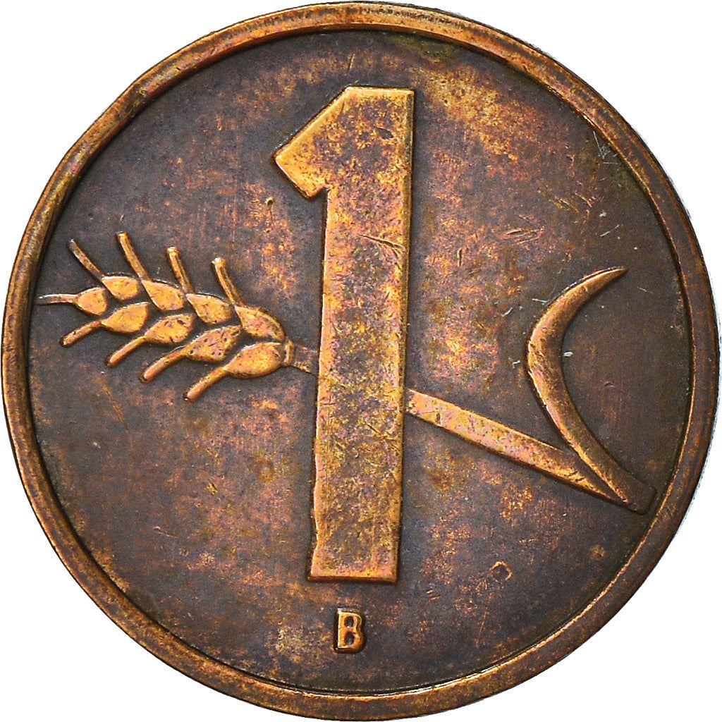 Switzerland Coin Swiss 1 Rappen | Wheat Spike | Swiss Cross | KM46 | 1948 - 2006