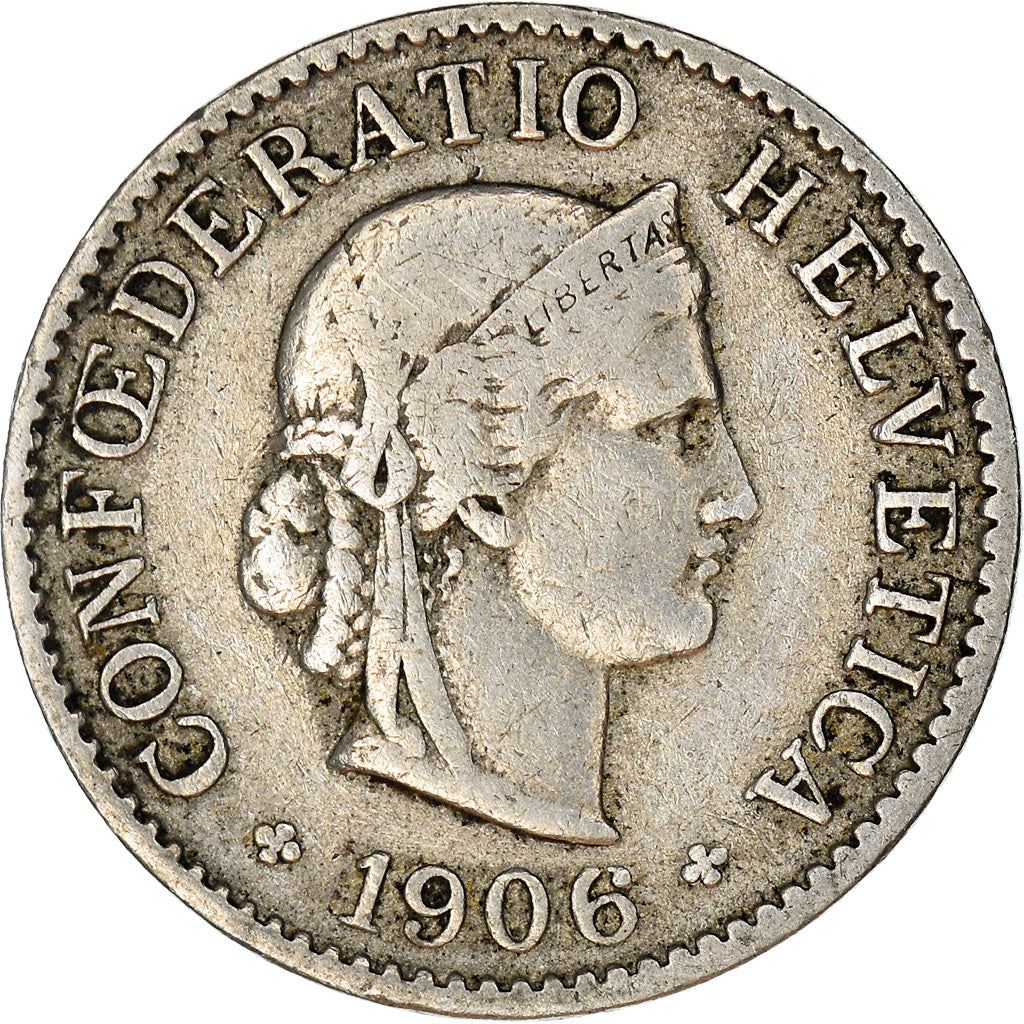 Switzerland Coin Swiss 5 Rappen | Goddess of Liberty Libertas | KM26 | 1879 - 1980