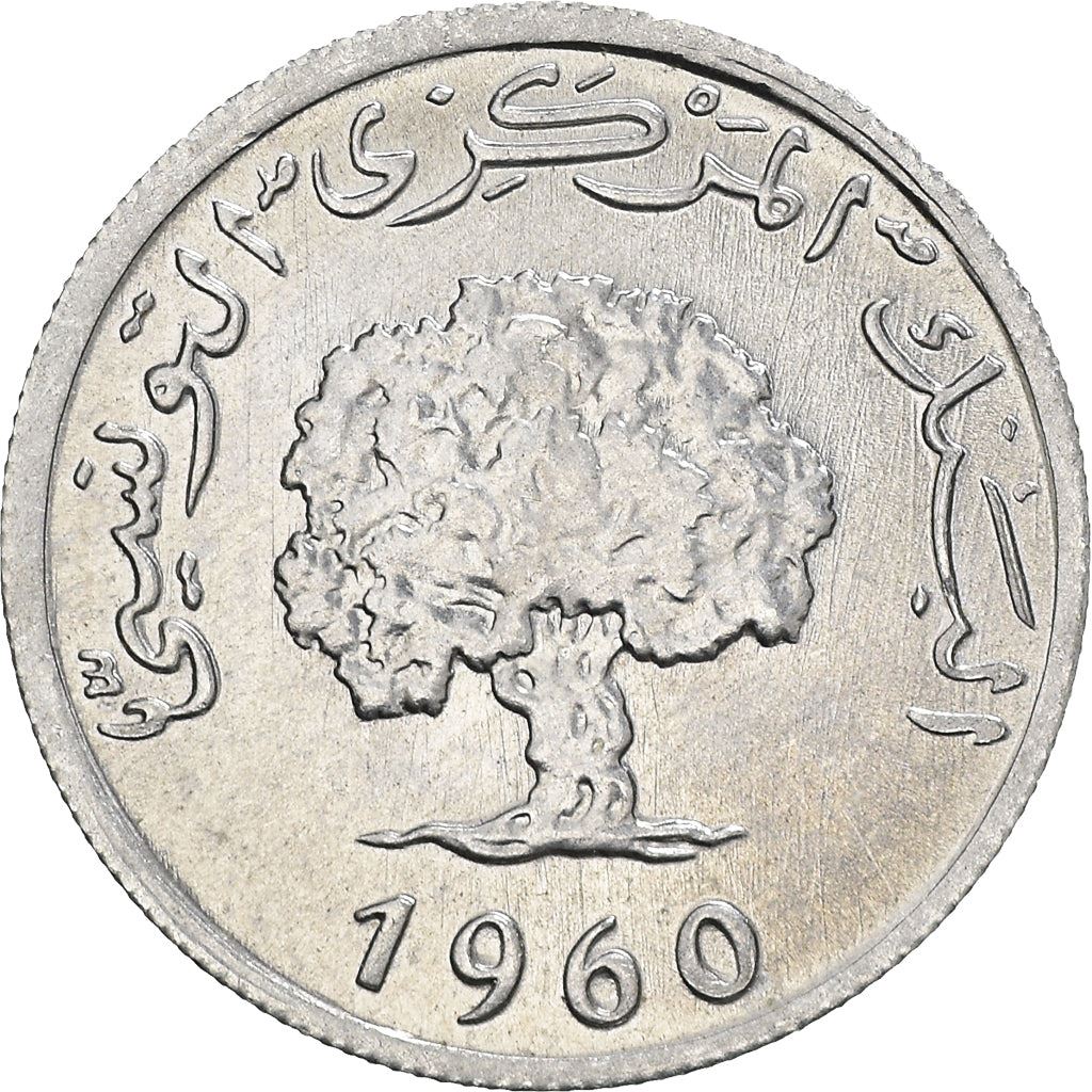 Tunisia 1 Millième Coin KM280 1960