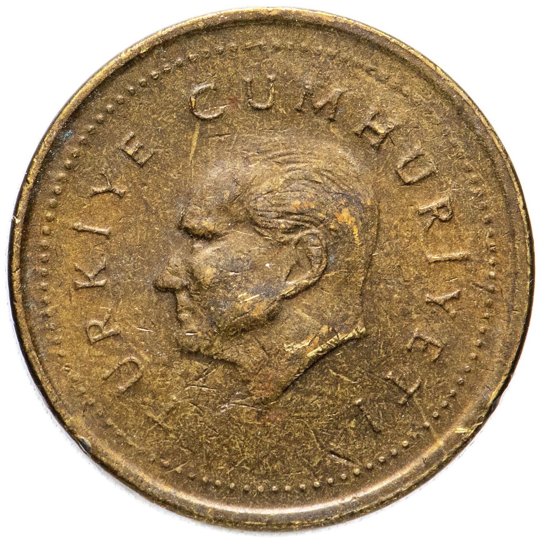 Turkey Coin Turkish 5000 Lira | President Mustafa Kemal Ataturk | Tulip | KM1029.1 | 1995 - 2000