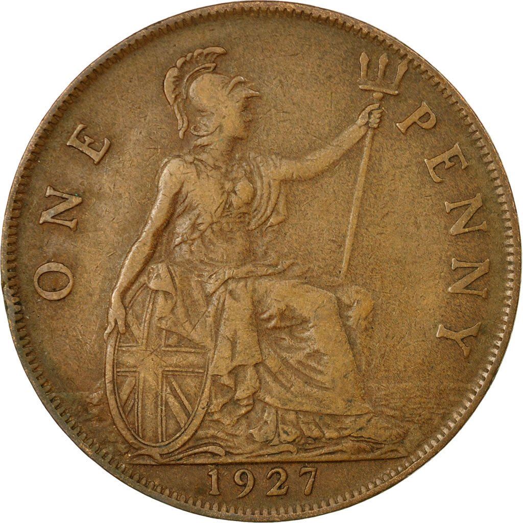 United Kingdom | 1 Penny Coin | George V | KM:826 | 1926 - 1927
