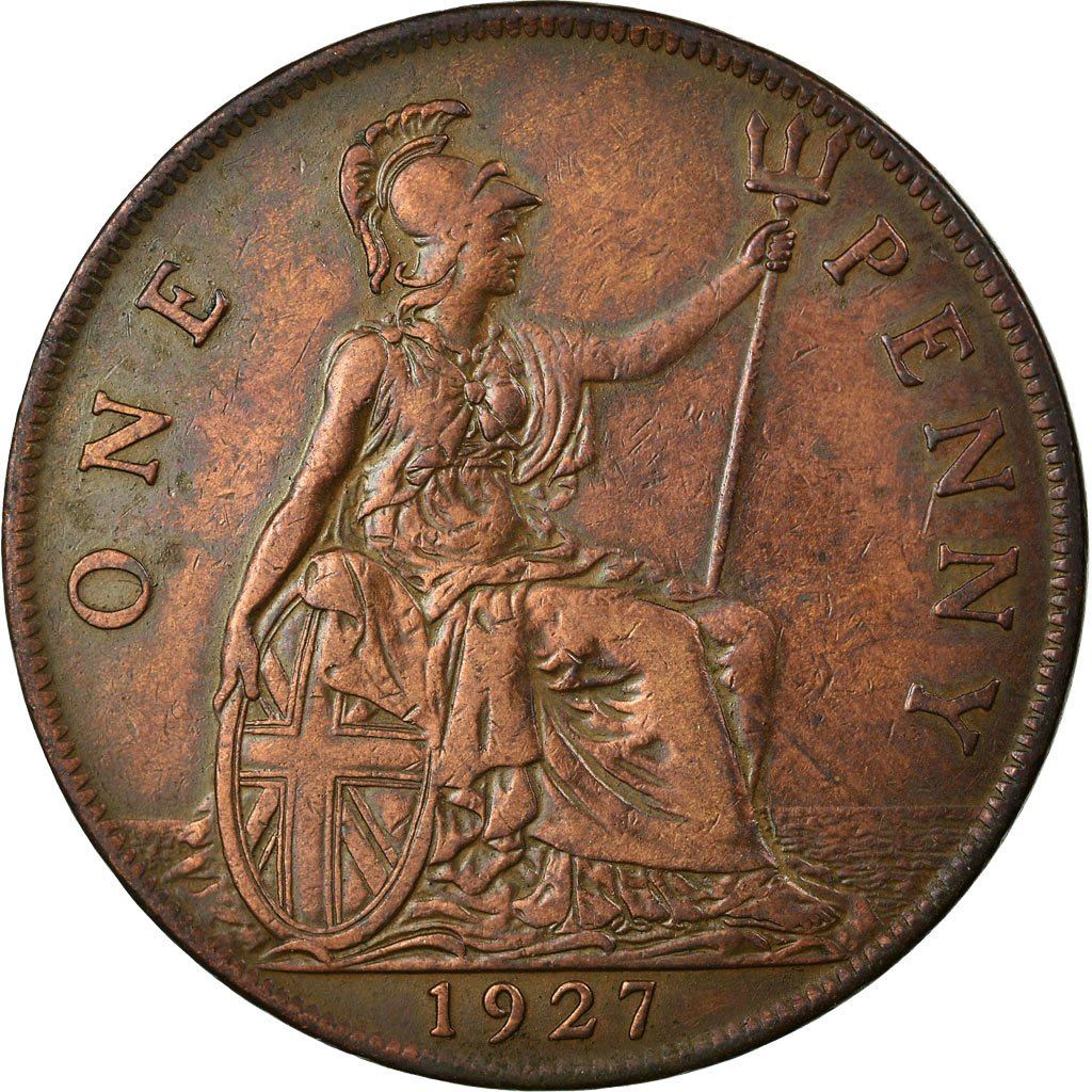 United Kingdom | 1 Penny Coin | George V | KM:826 | 1926 - 1927