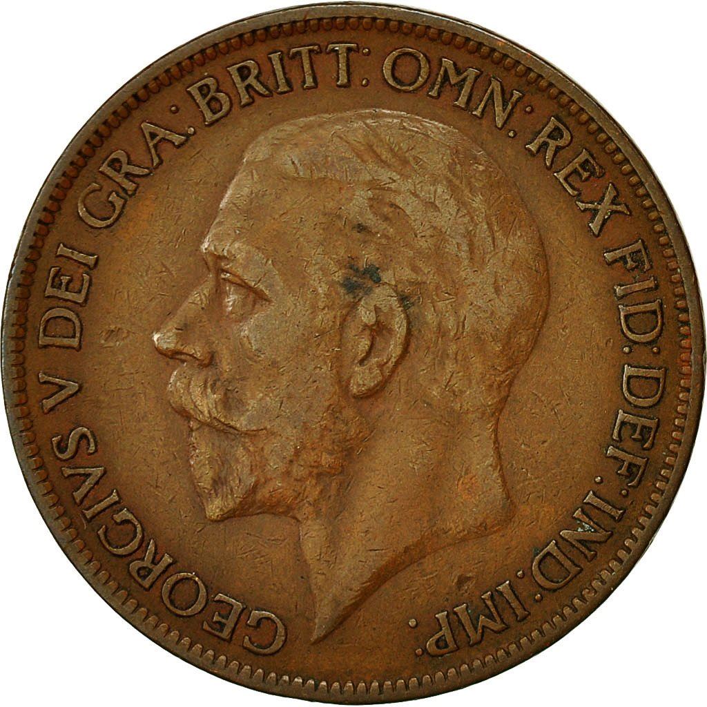 United Kingdom | 1 Penny Coin | George V | KM:826 | 1926 - 1927