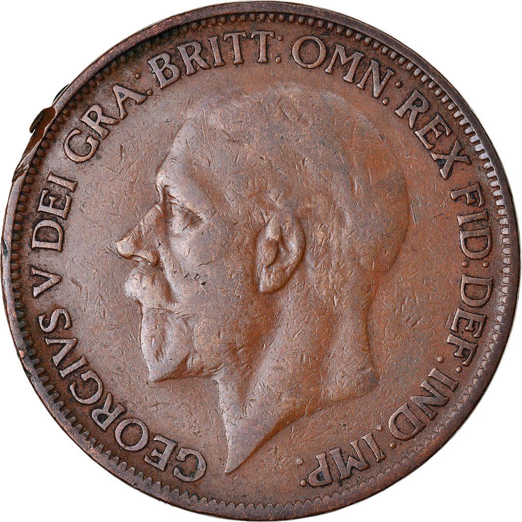 United Kingdom | 1 Penny Coin | George V | KM:826 | 1926 - 1927