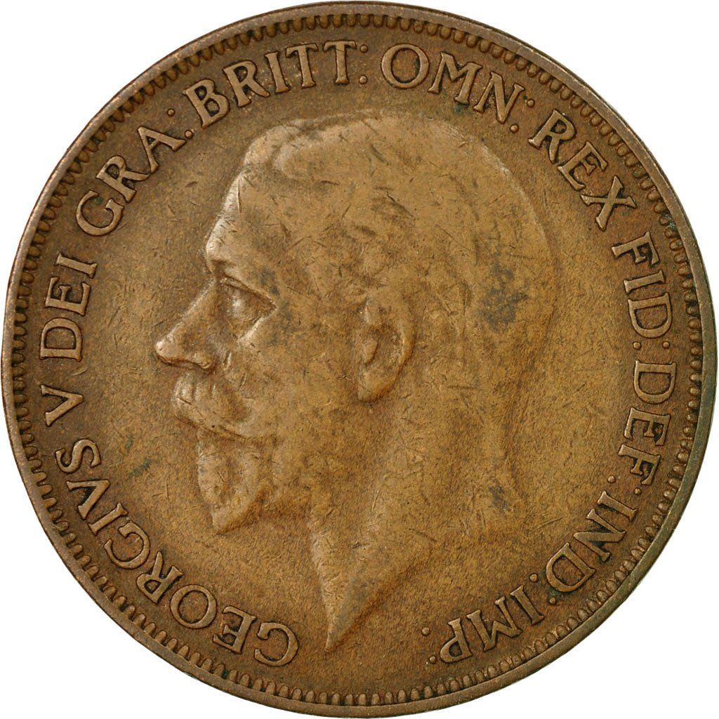 United Kingdom | 1 Penny Coin | George V | KM:826 | 1926 - 1927