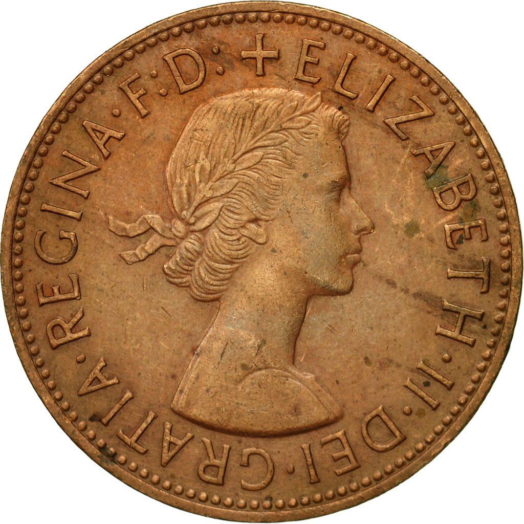 United Kingdom | 1 Penny Coin | Britannia | KM:897 | 1954 - 1970