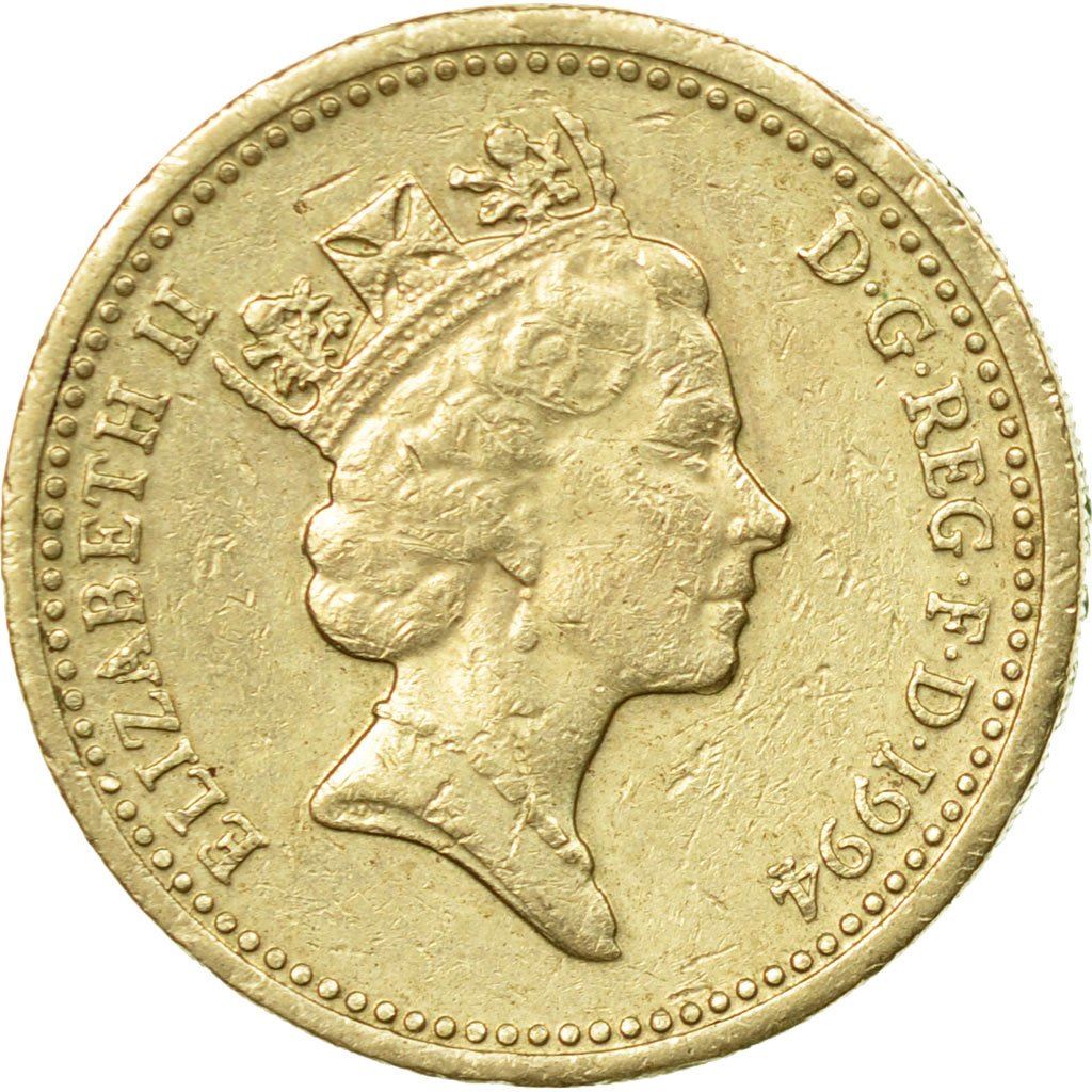 United Kingdom | 1 Pound Coin | Scottish Lion | KM:967 | 1994