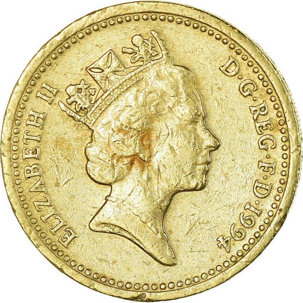 United Kingdom | 1 Pound Coin | Scottish Lion | KM:967 | 1994