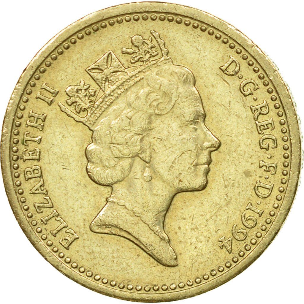 United Kingdom | 1 Pound Coin | Scottish Lion | KM:967 | 1994