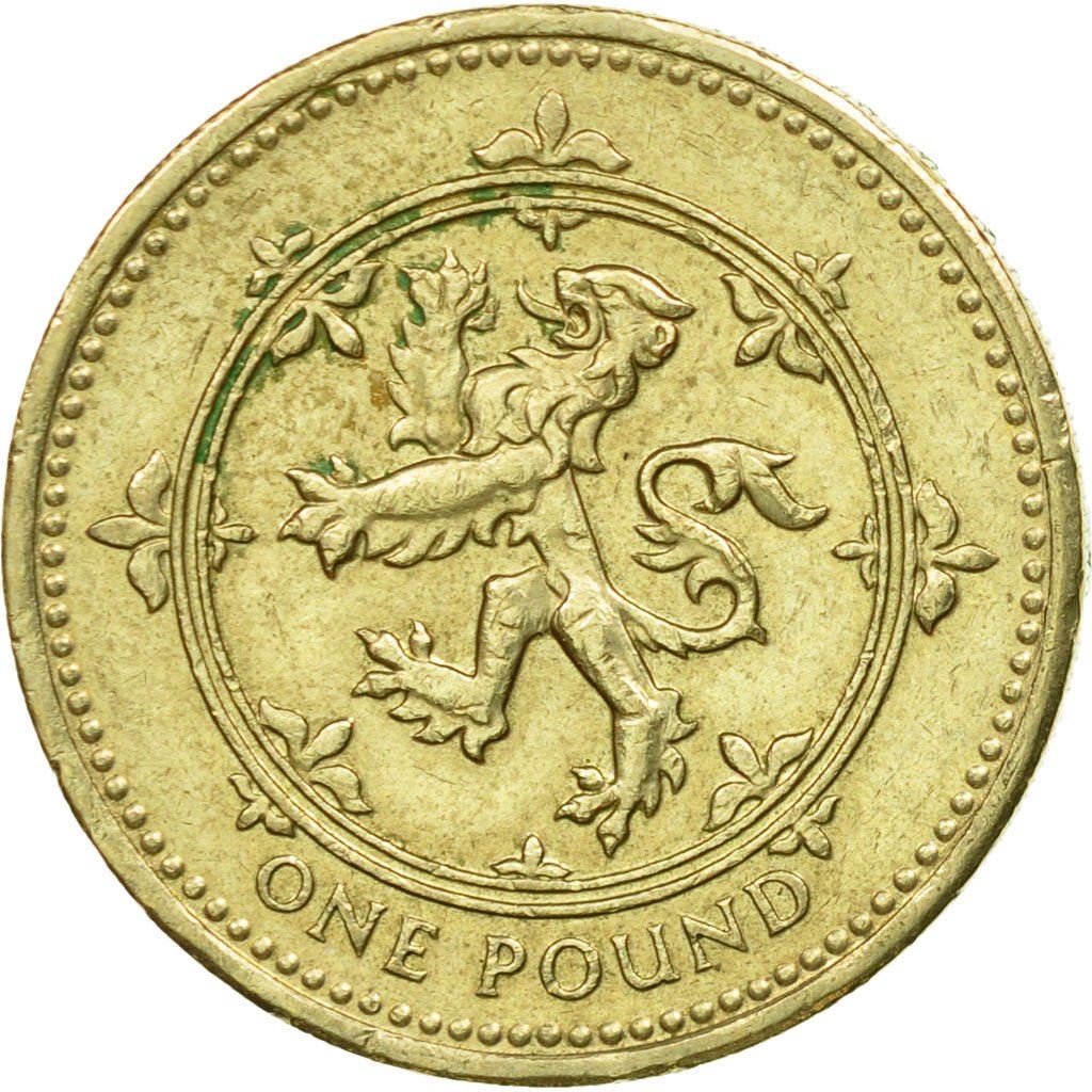 United Kingdom | 1 Pound Coin | Scottish Lion | KM:967 | 1994