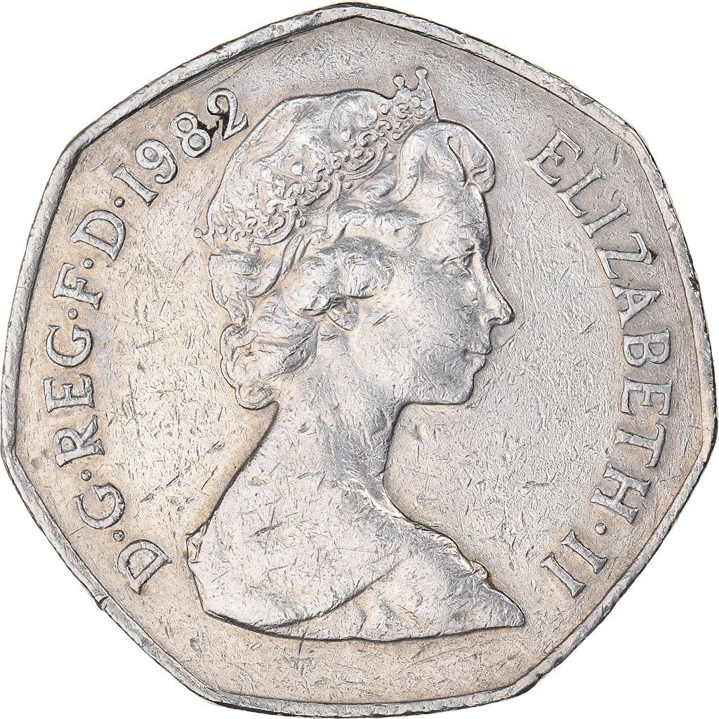Regno Unito | Moneta da 50 Pence | Britannia | Km:932 | 1982 - 1984