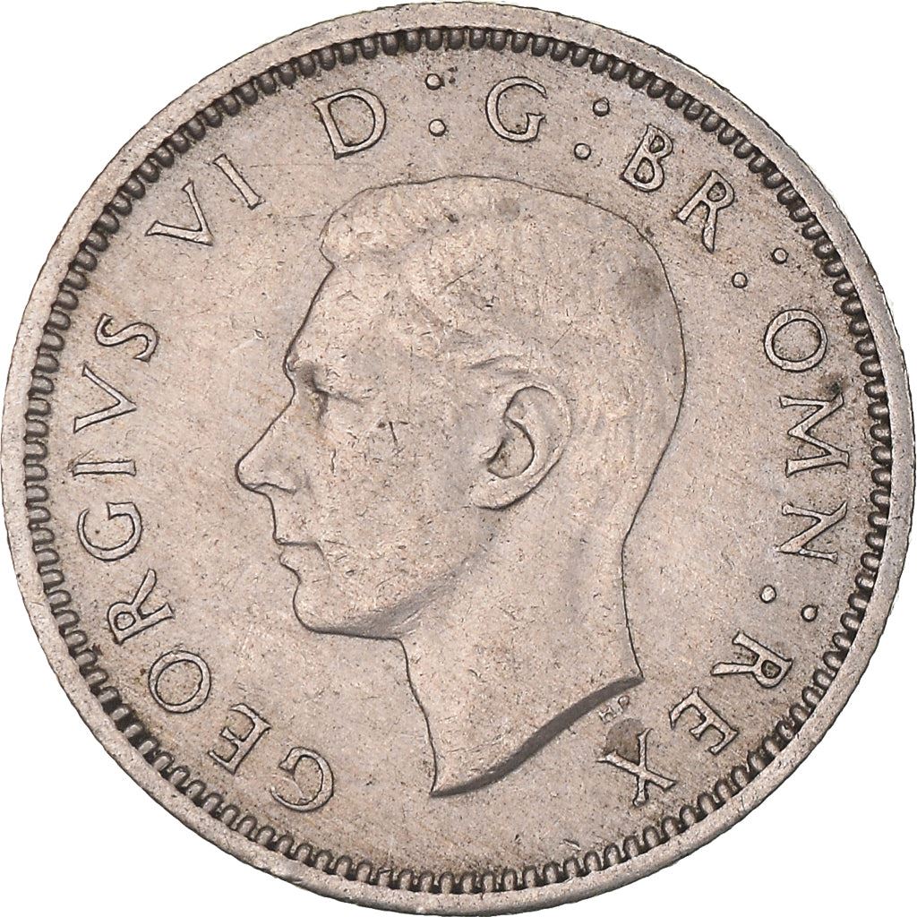 United Kingdom | 6 Pence Coin | George VI | KM:862 | 1947 - 1948