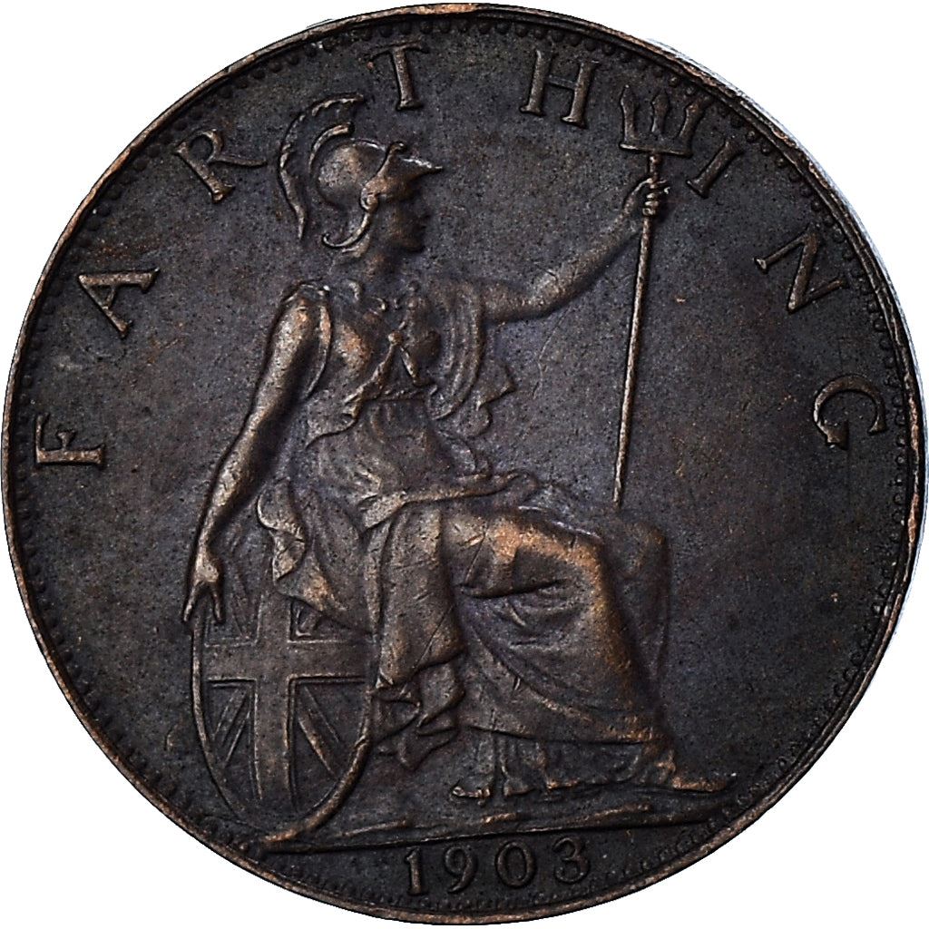United Kingdom | 1 Farthing Coin | Edward VII | KM:792 | 1902 - 1910