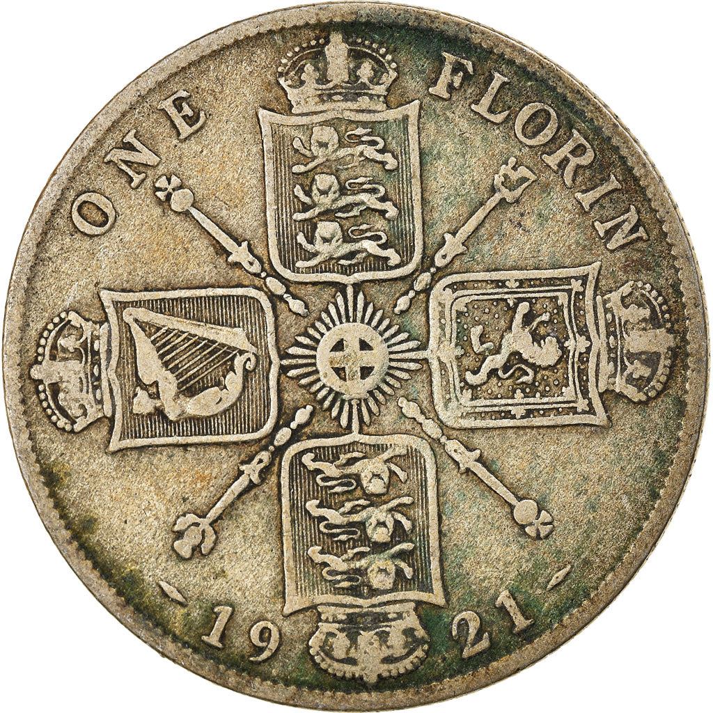United Kingdom | 1 Florin Coin | George V | KM:817a | 1920 - 1926