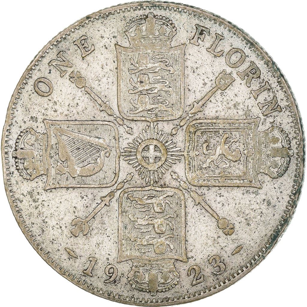 United Kingdom | 1 Florin Coin | George V | KM:817a | 1920 - 1926