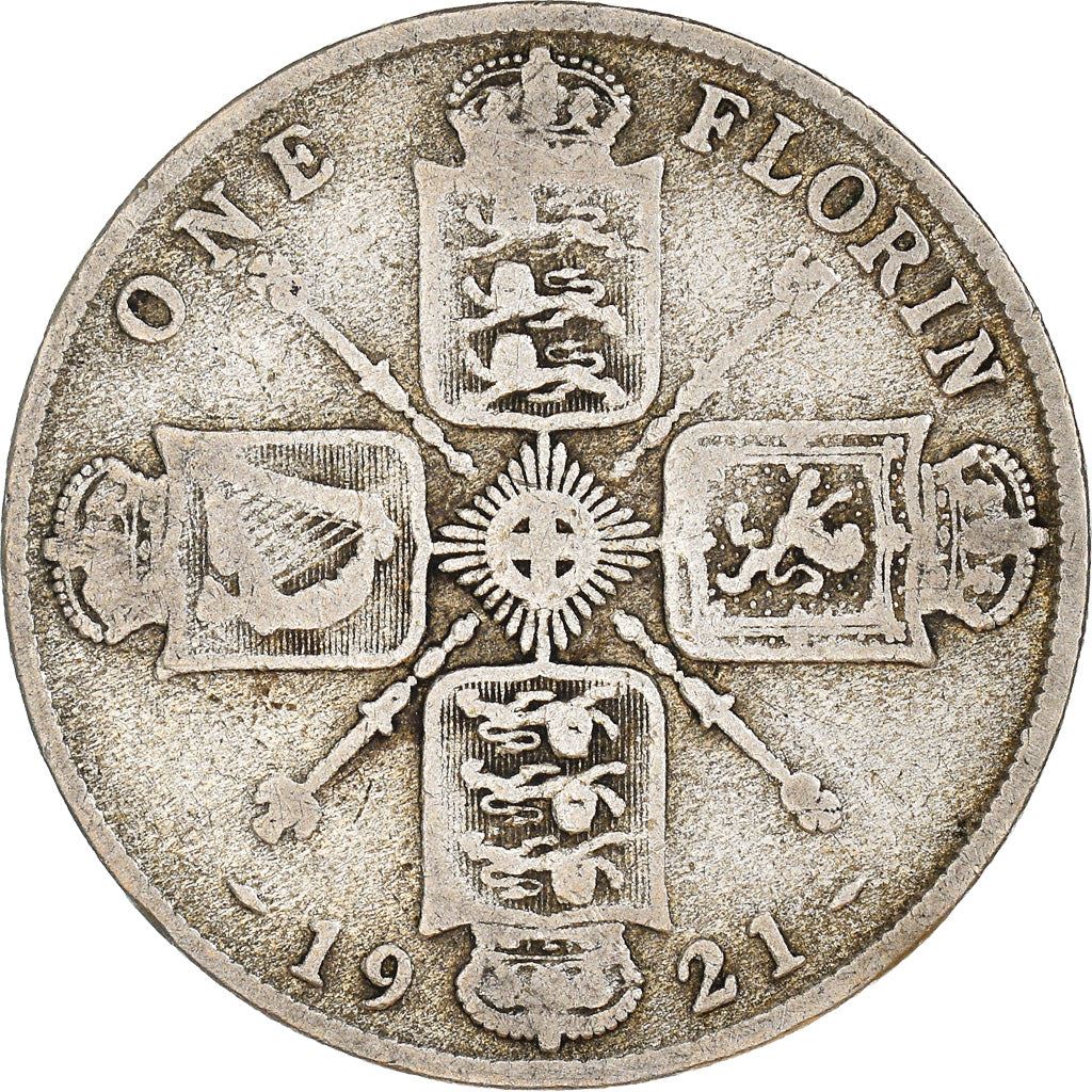 United Kingdom | 1 Florin Coin | George V | KM:817a | 1920 - 1926