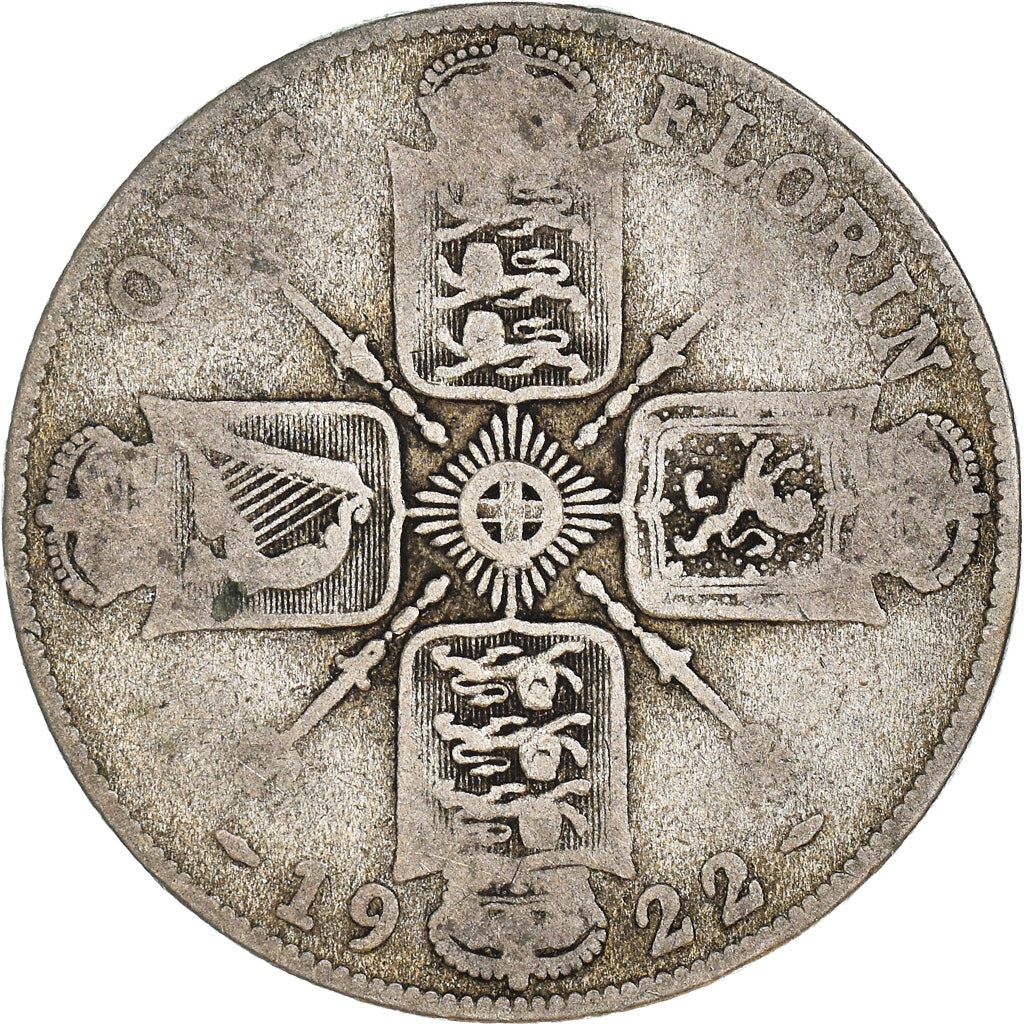 United Kingdom | 1 Florin Coin | George V | KM:817a | 1920 - 1926