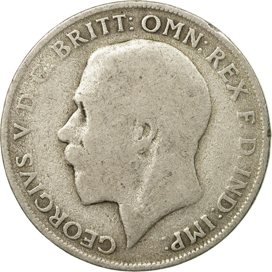 United Kingdom | 1 Florin Coin | George V | KM:817a | 1920 - 1926