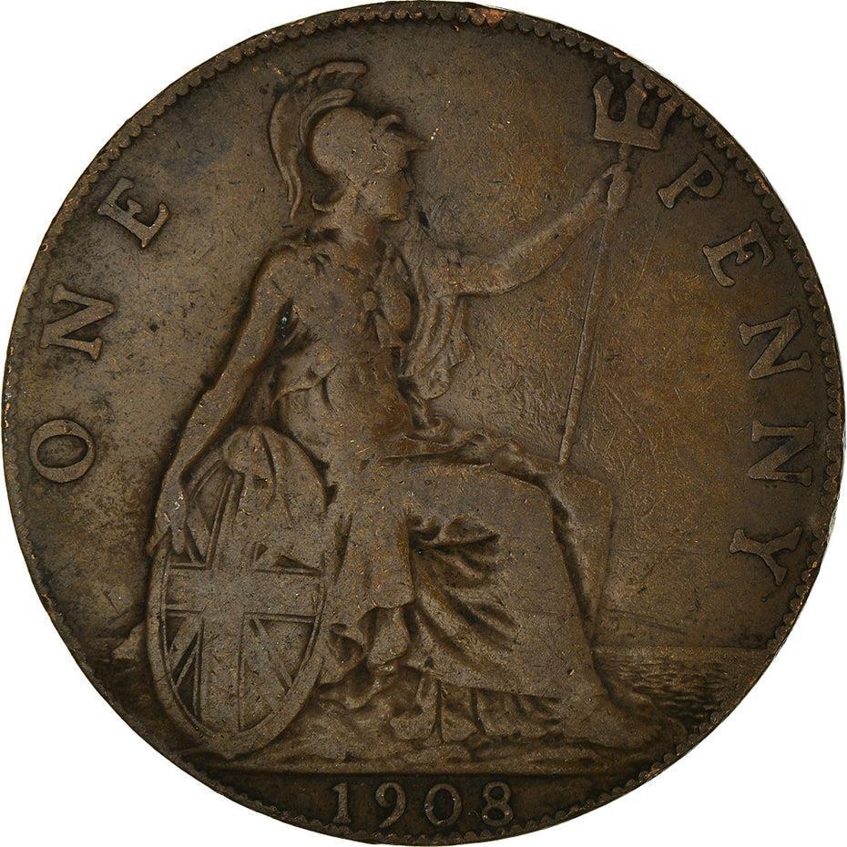 United Kingdom | 1 Penny Coin | Edward VII | Km:794 | 1902 - 1910