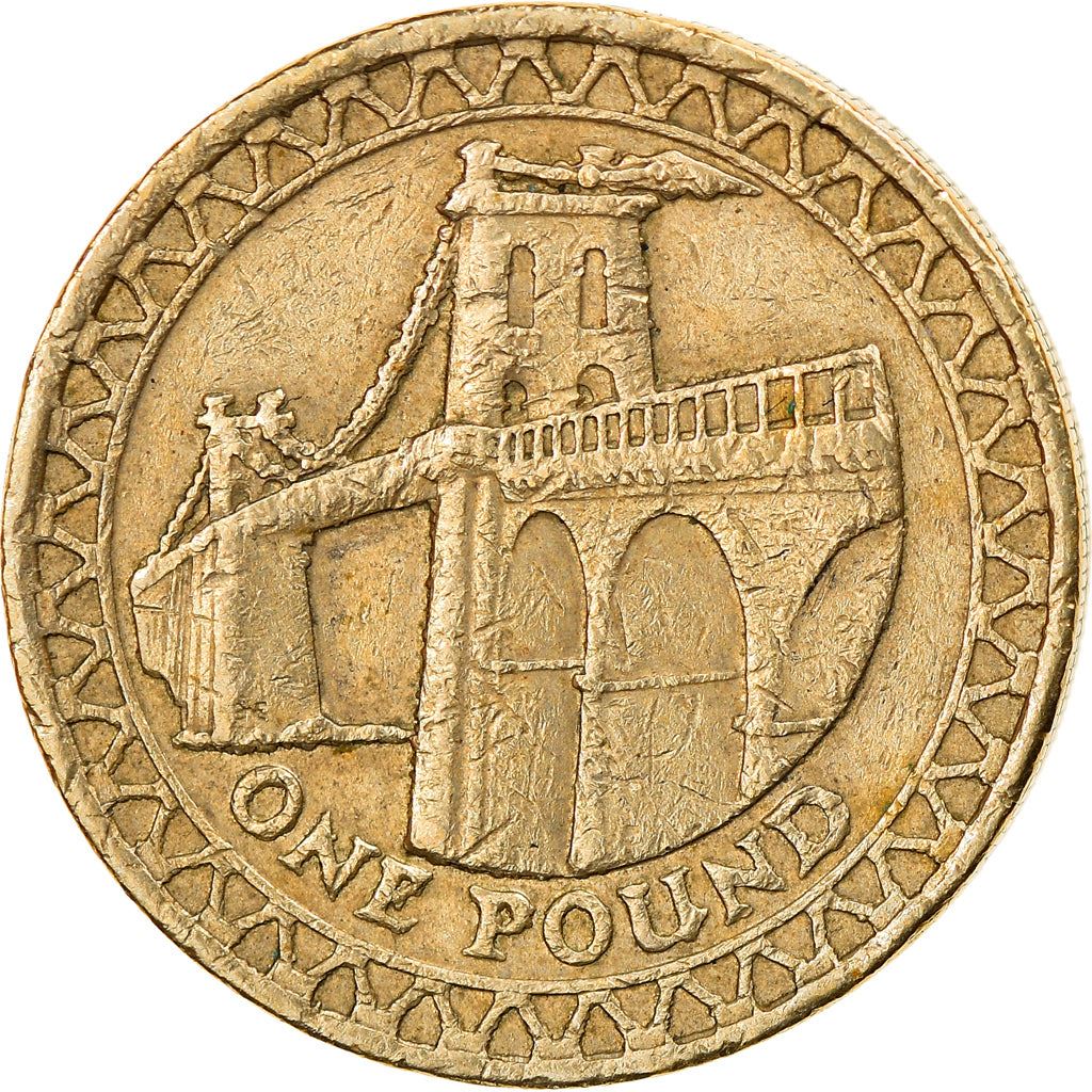 United Kingdom | 1 Pound Coin | Menai Bridge | Km:1051 | 2005