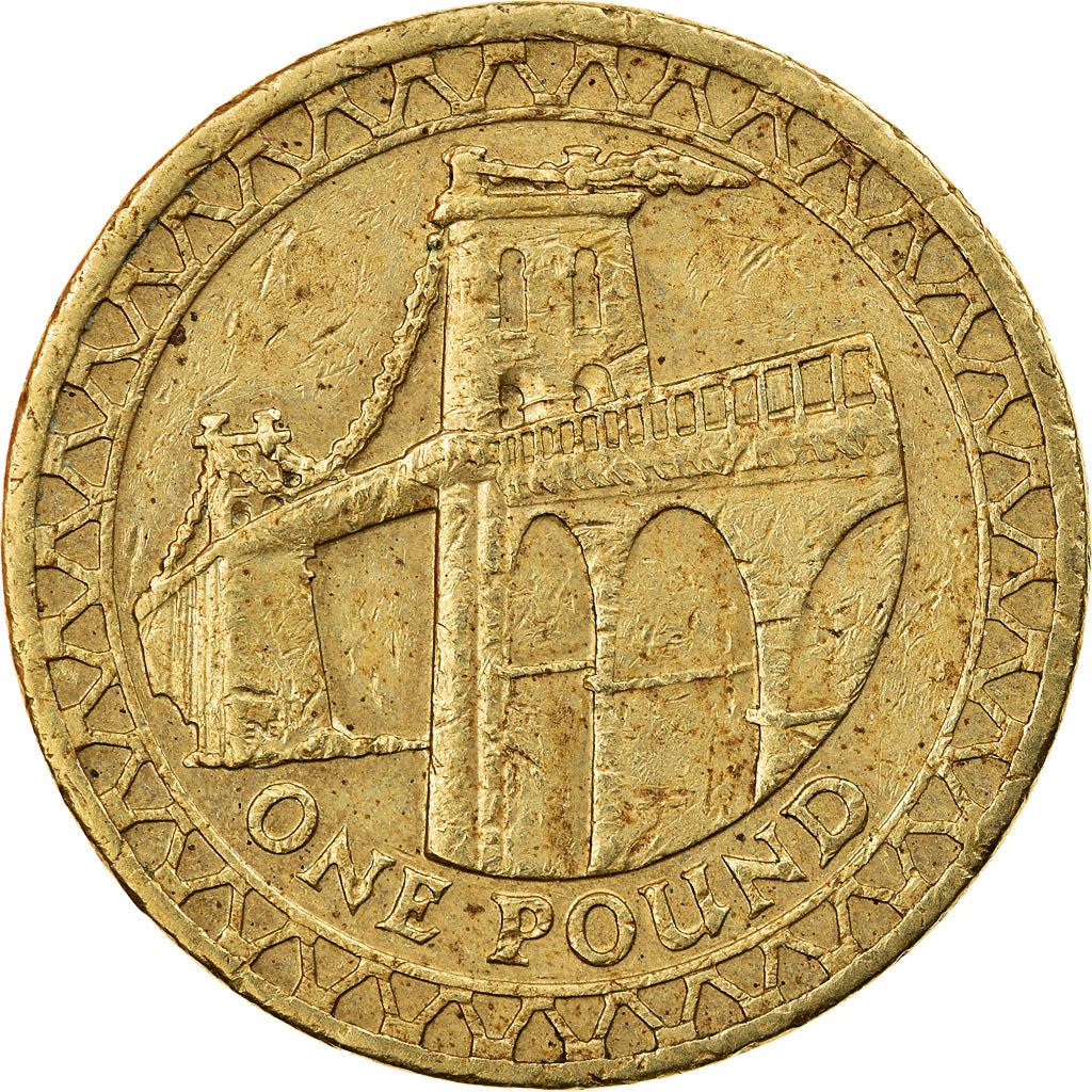 United Kingdom | 1 Pound Coin | Menai Bridge | Km:1051 | 2005