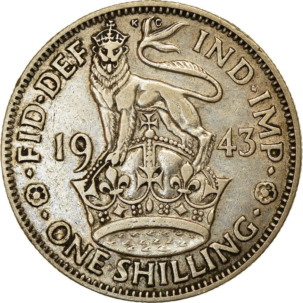 United Kingdom | 1 Shilling Coin | George VI | KM:853 | 1937 - 1946