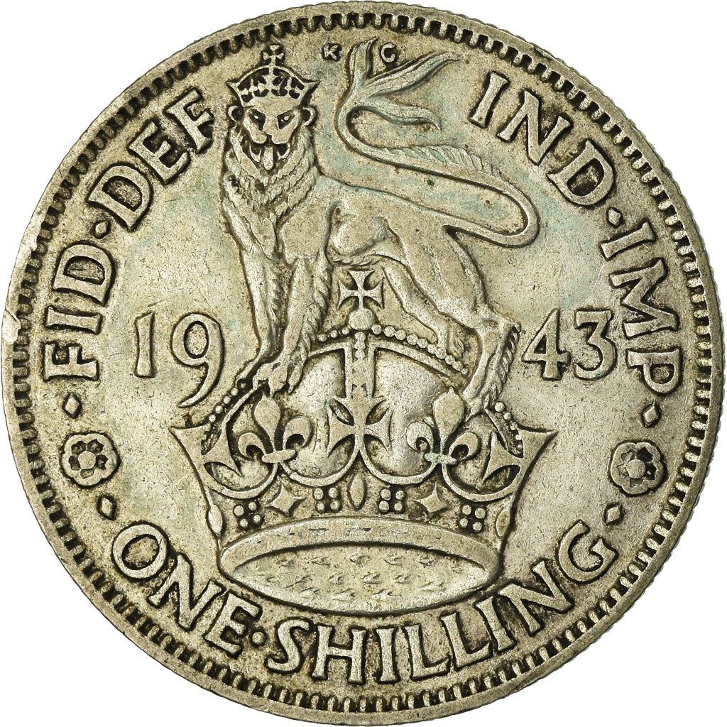 United Kingdom | 1 Shilling Coin | George VI | KM:853 | 1937 - 1946