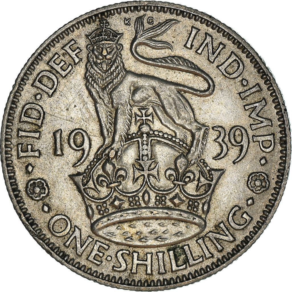 United Kingdom | 1 Shilling Coin | George VI | KM:853 | 1937 - 1946