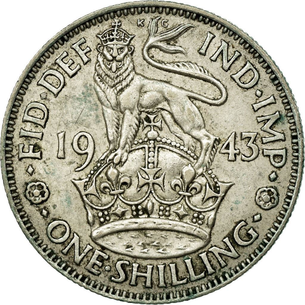 United Kingdom | 1 Shilling Coin | George VI | KM:853 | 1937 - 1946