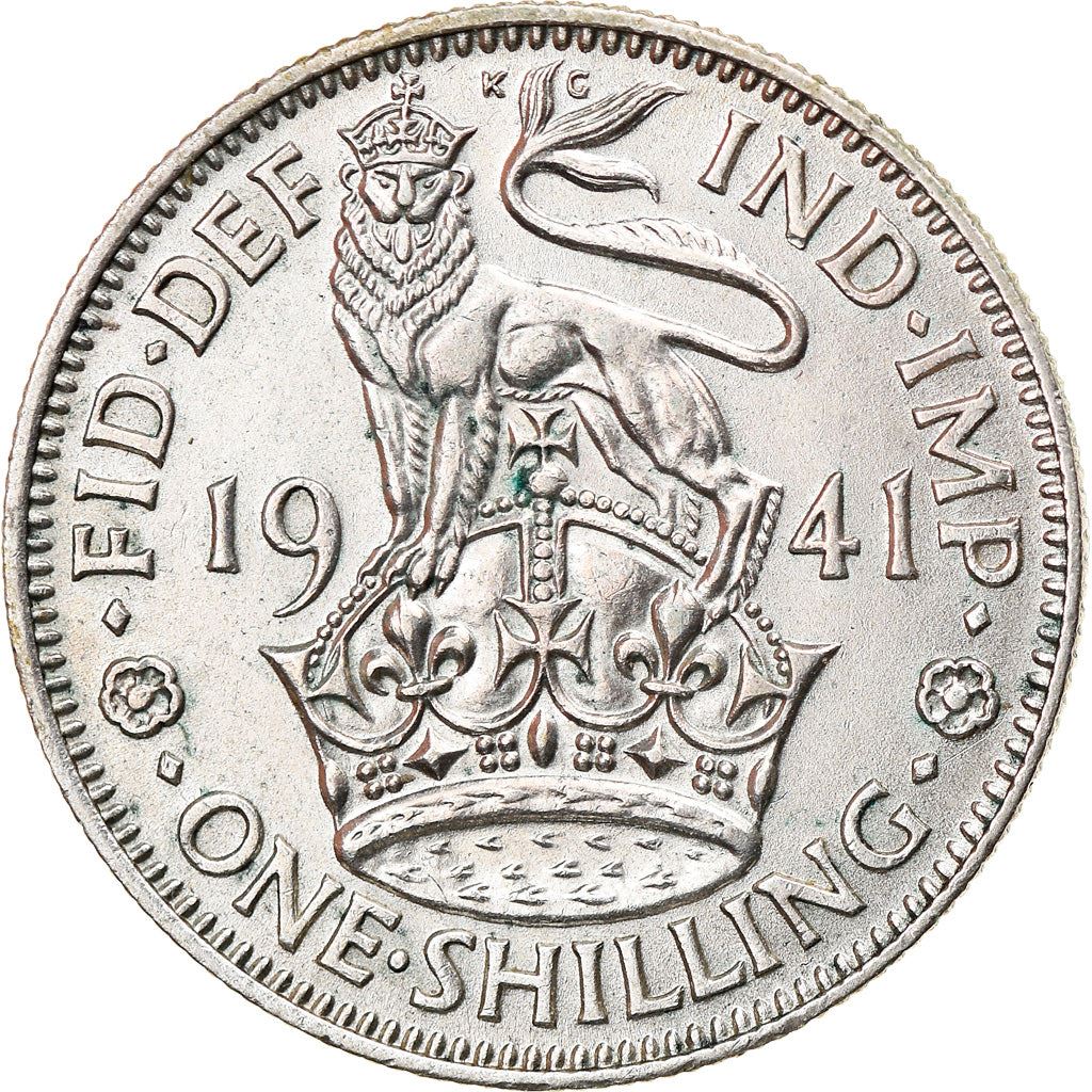 United Kingdom | 1 Shilling Coin | George VI | KM:853 | 1937 - 1946