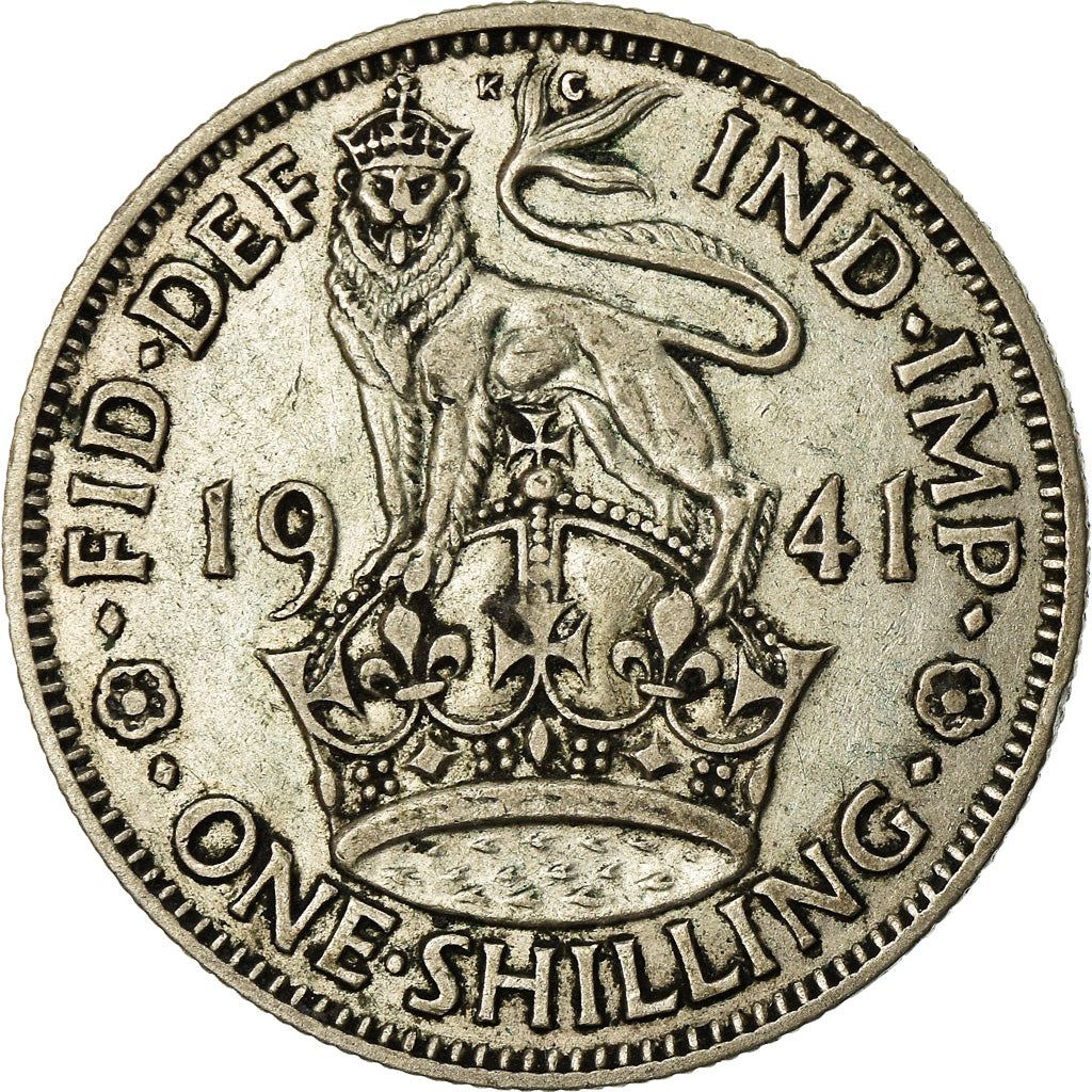 United Kingdom | 1 Shilling Coin | George VI | KM:853 | 1937 - 1946