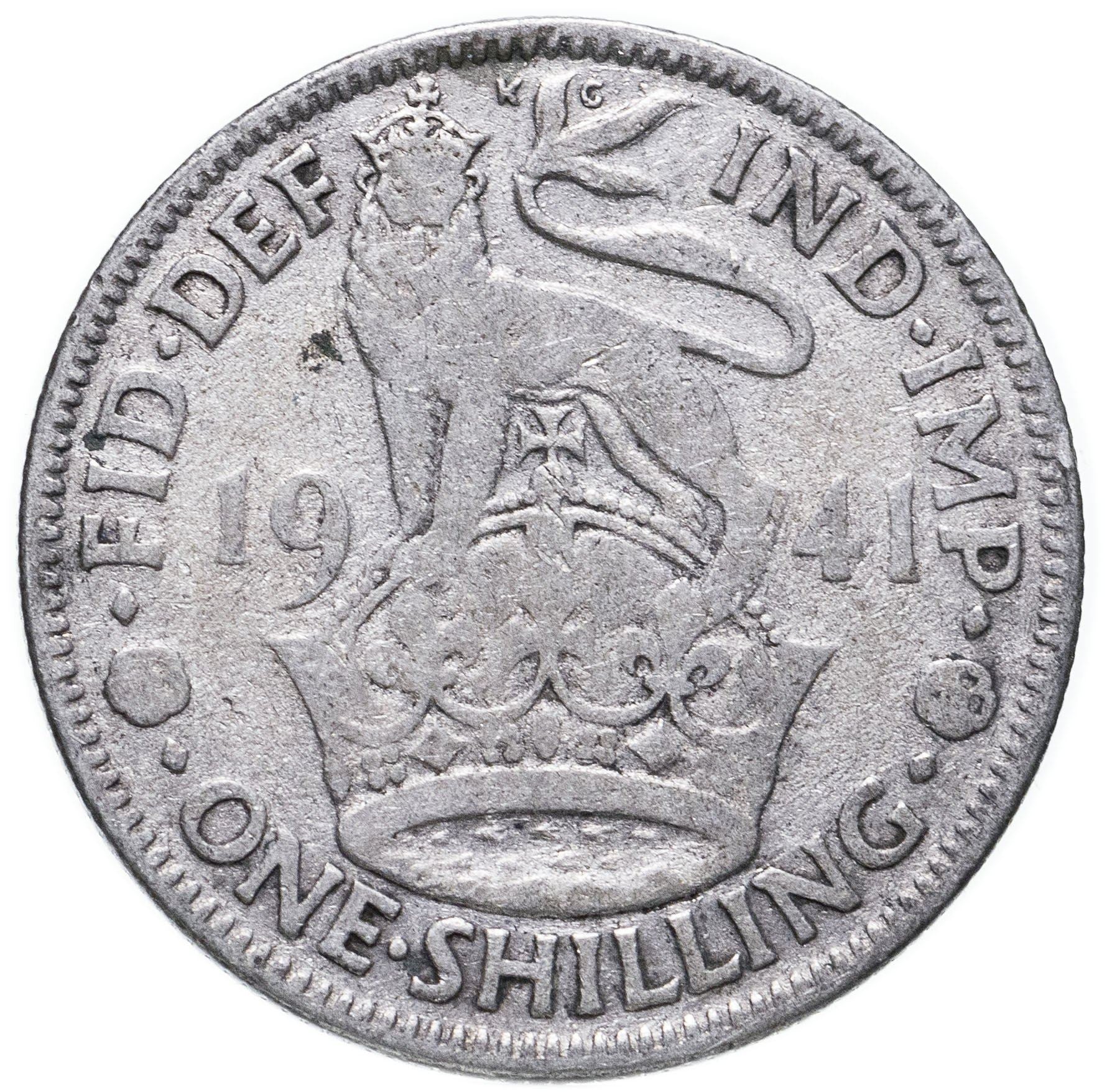 United Kingdom | 1 Shilling Coin | George VI | KM:853 | 1937 - 1946