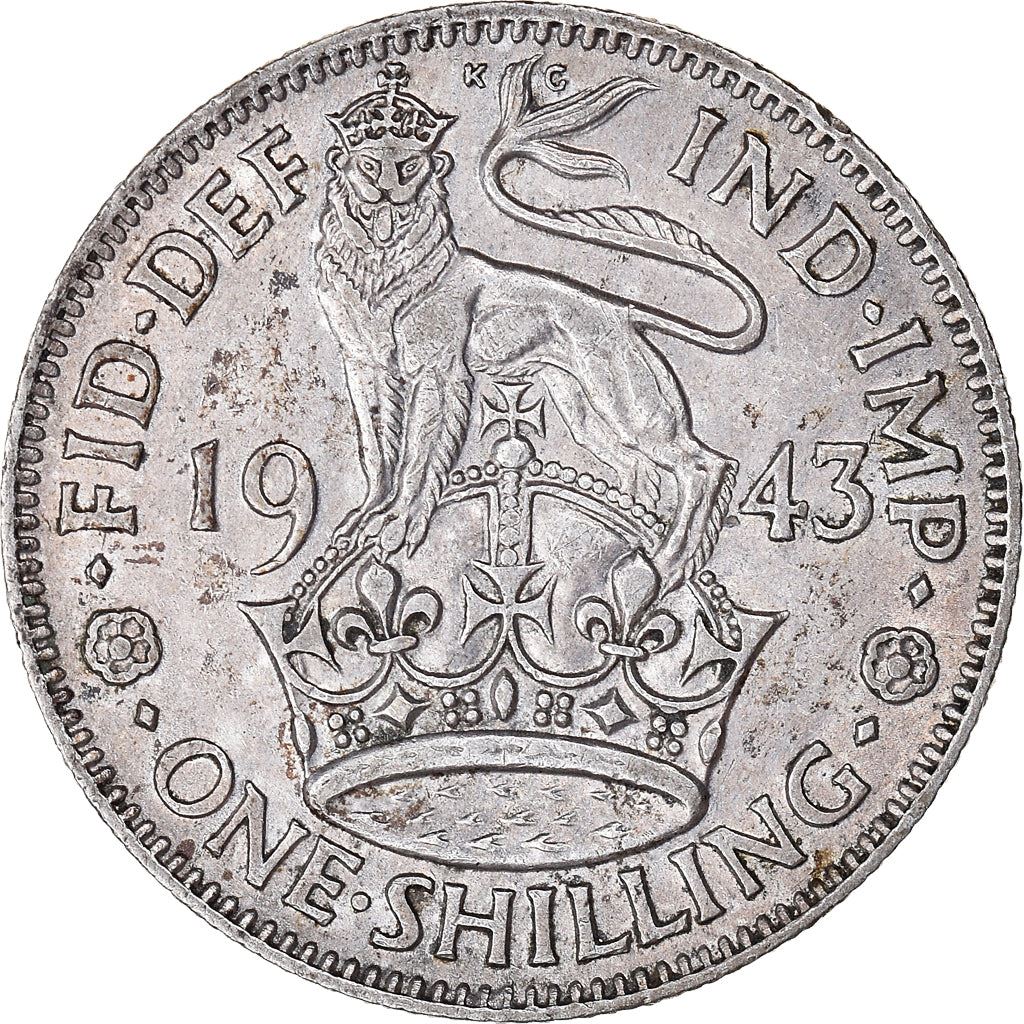 United Kingdom | 1 Shilling Coin | George VI | KM:853 | 1937 - 1946