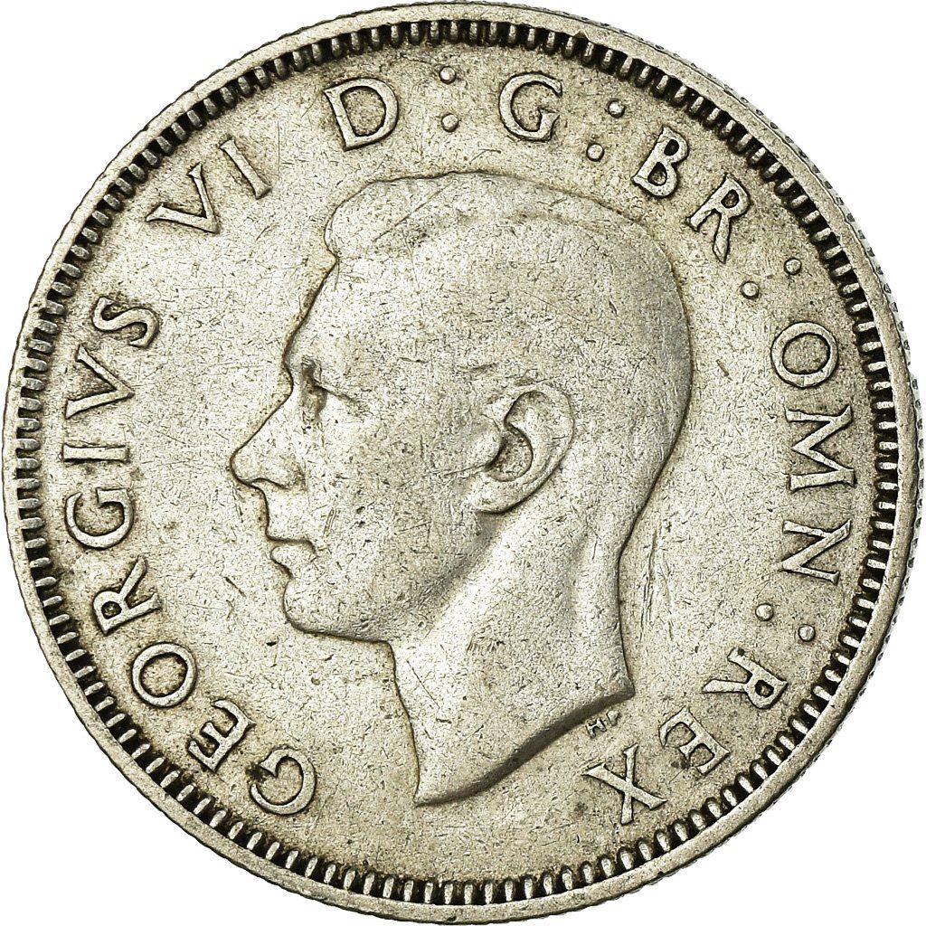 United Kingdom | 1 Shilling Coin | George VI | KM:853 | 1937 - 1946