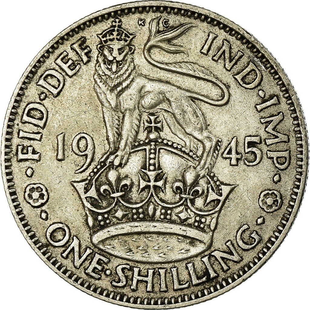 United Kingdom | 1 Shilling Coin | George VI | KM:853 | 1937 - 1946