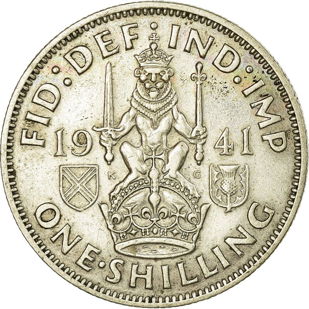 United Kingdom | 1 Shilling Coin | George VI | KM:854 | 1937 - 1946