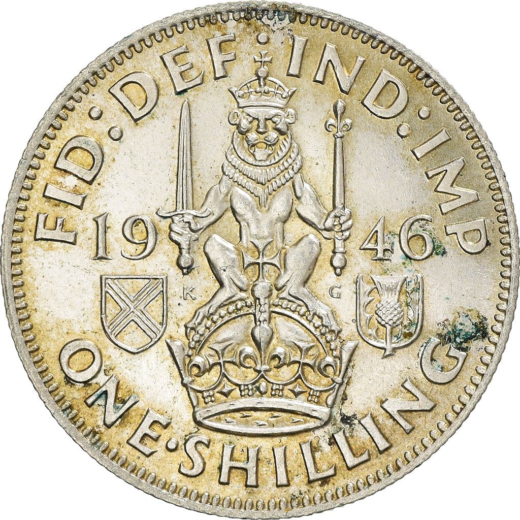 United Kingdom | 1 Shilling Coin | George VI | KM:854 | 1937 - 1946