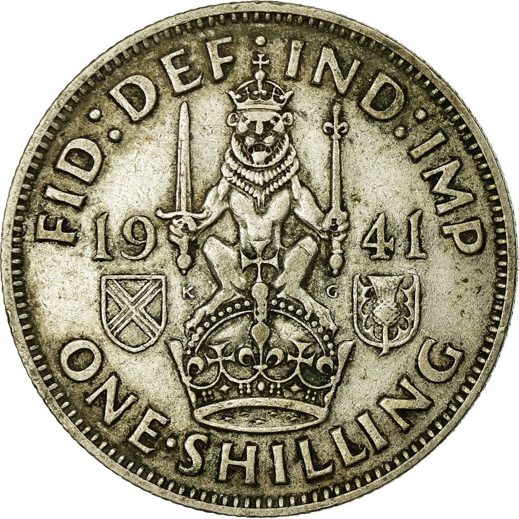 United Kingdom | 1 Shilling Coin | George VI | KM:854 | 1937 - 1946