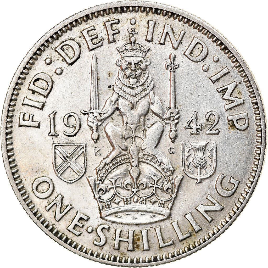 United Kingdom | 1 Shilling Coin | George VI | KM:854 | 1937 - 1946