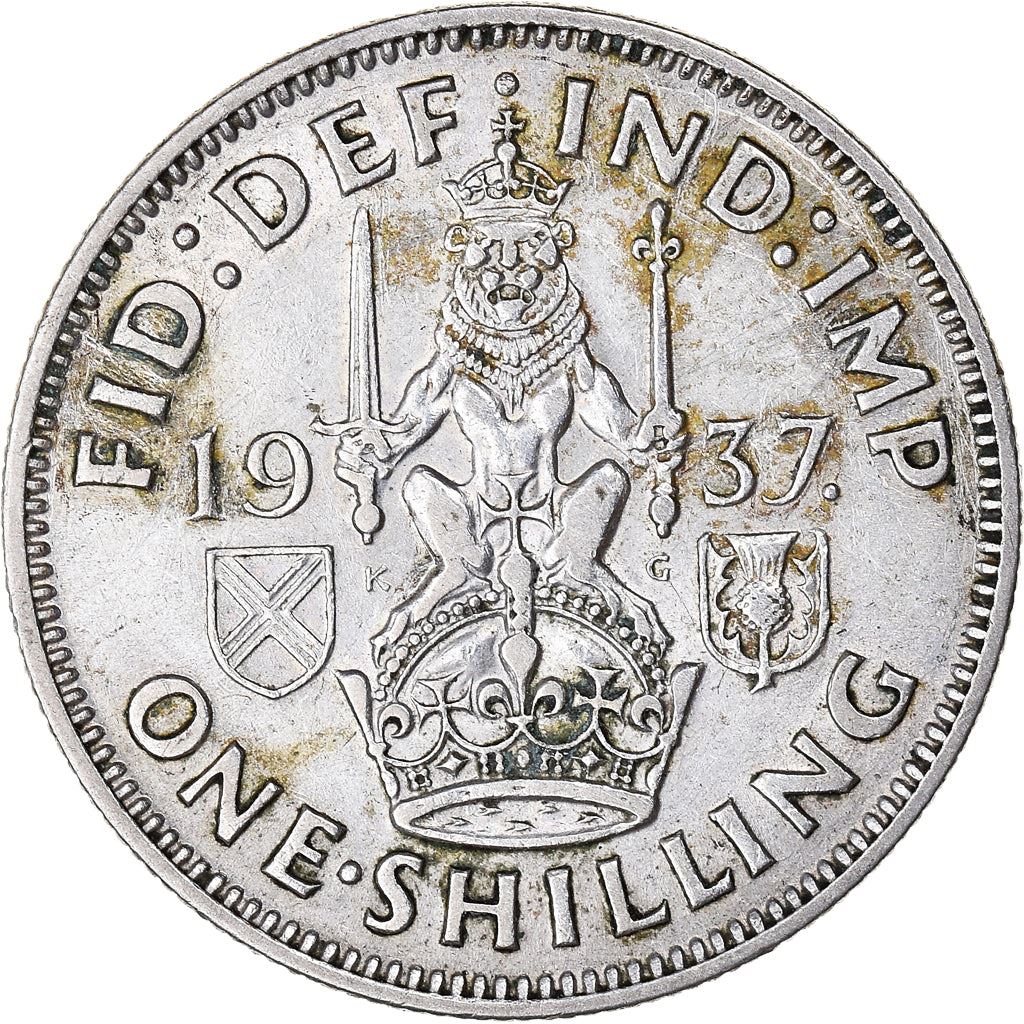 United Kingdom | 1 Shilling Coin | George VI | KM:854 | 1937 - 1946