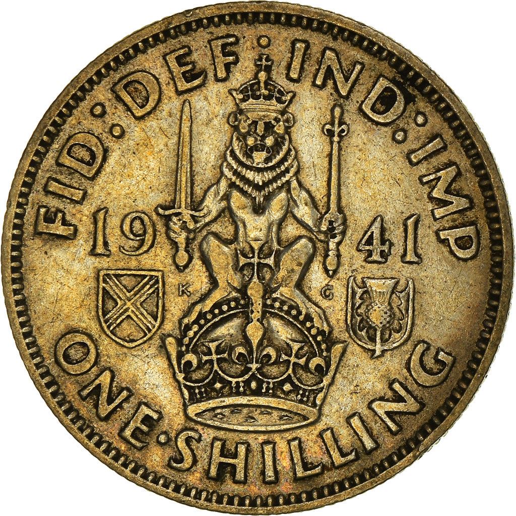 United Kingdom | 1 Shilling Coin | George VI | KM:854 | 1937 - 1946