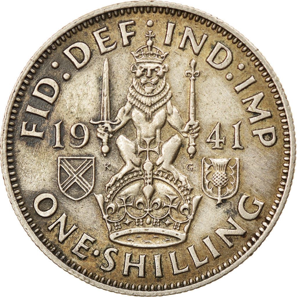 United Kingdom | 1 Shilling Coin | George VI | KM:854 | 1937 - 1946