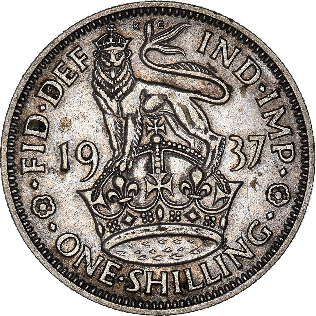 United Kingdom | 1 Shilling Coin | George VI | KM:854 | 1937 - 1946