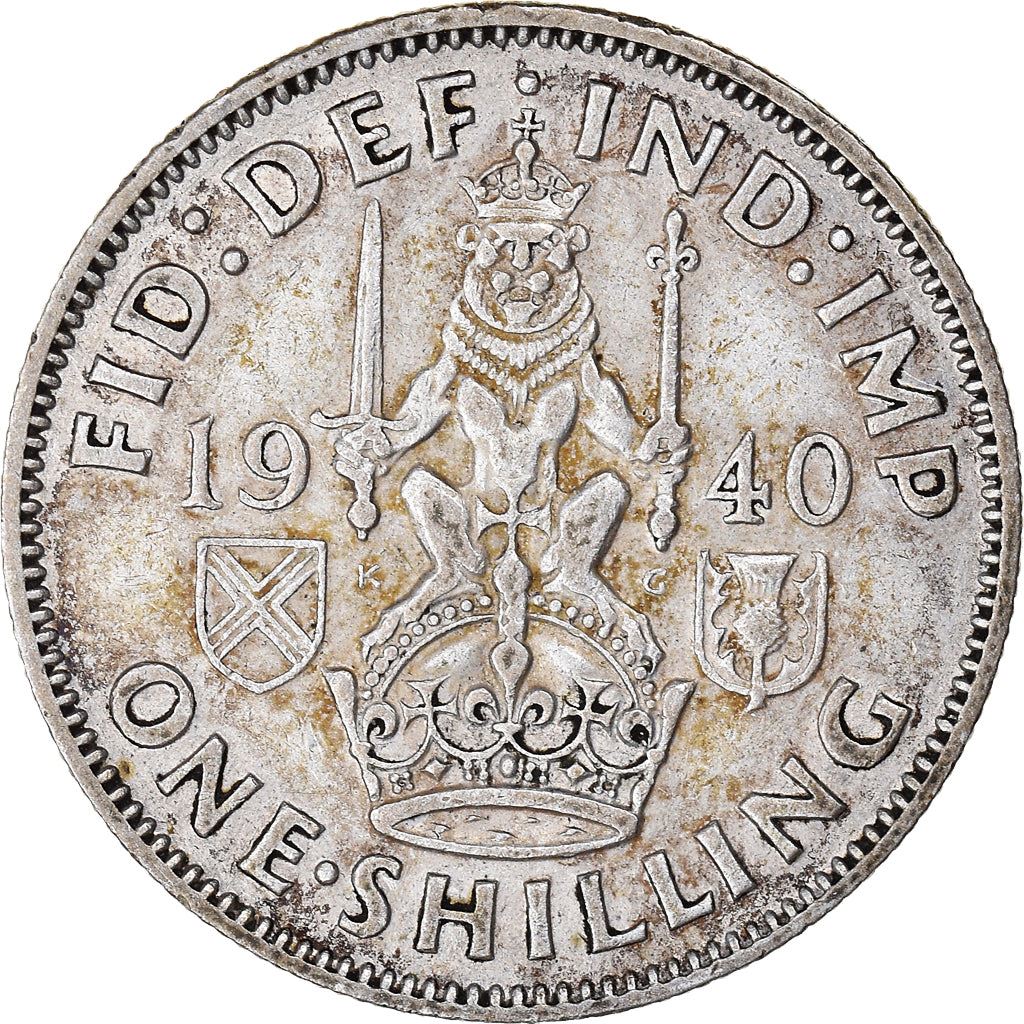 United Kingdom | 1 Shilling Coin | George VI | KM:854 | 1937 - 1946