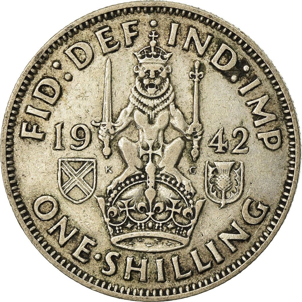 United Kingdom | 1 Shilling Coin | George VI | KM:854 | 1937 - 1946