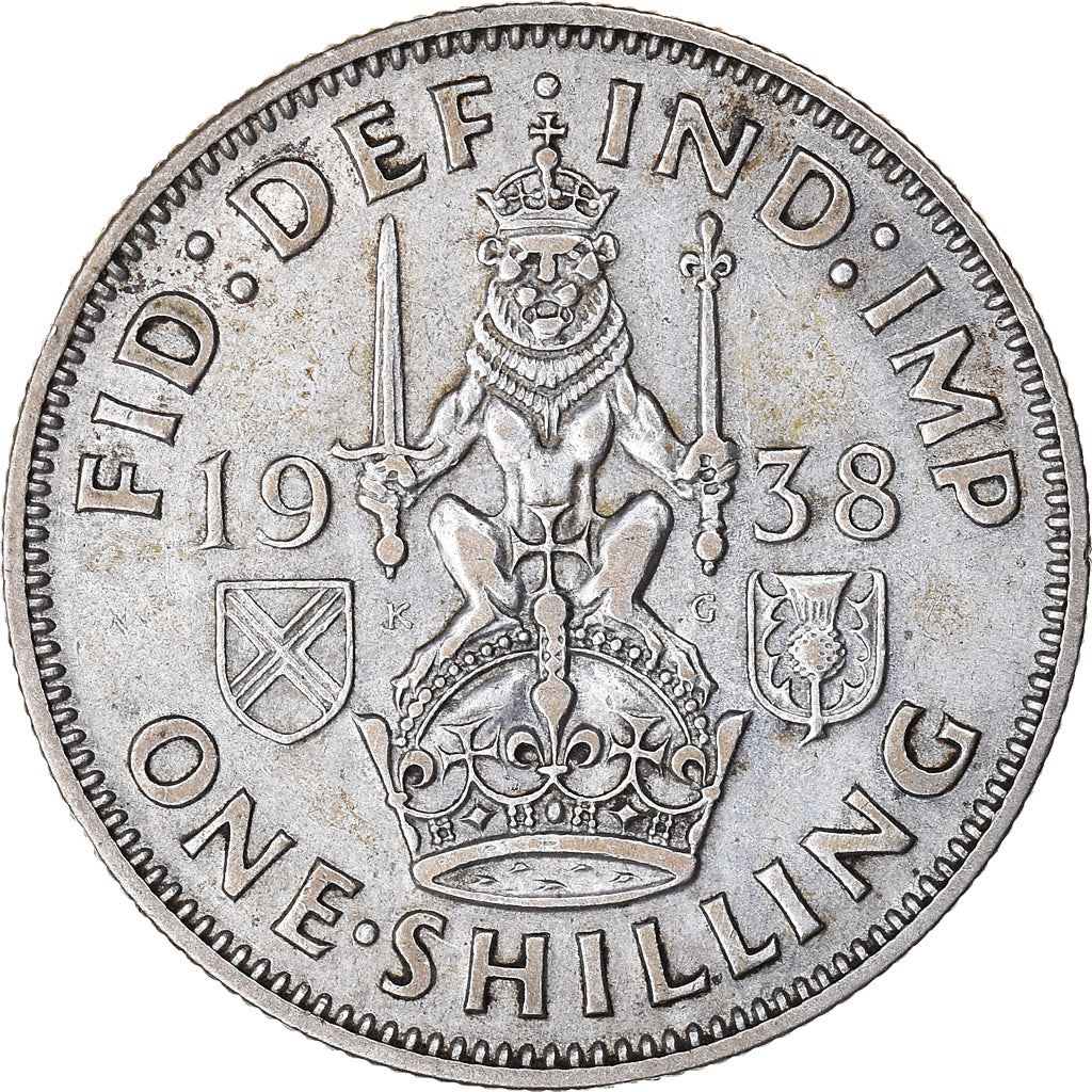 United Kingdom | 1 Shilling Coin | George VI | KM:854 | 1937 - 1946