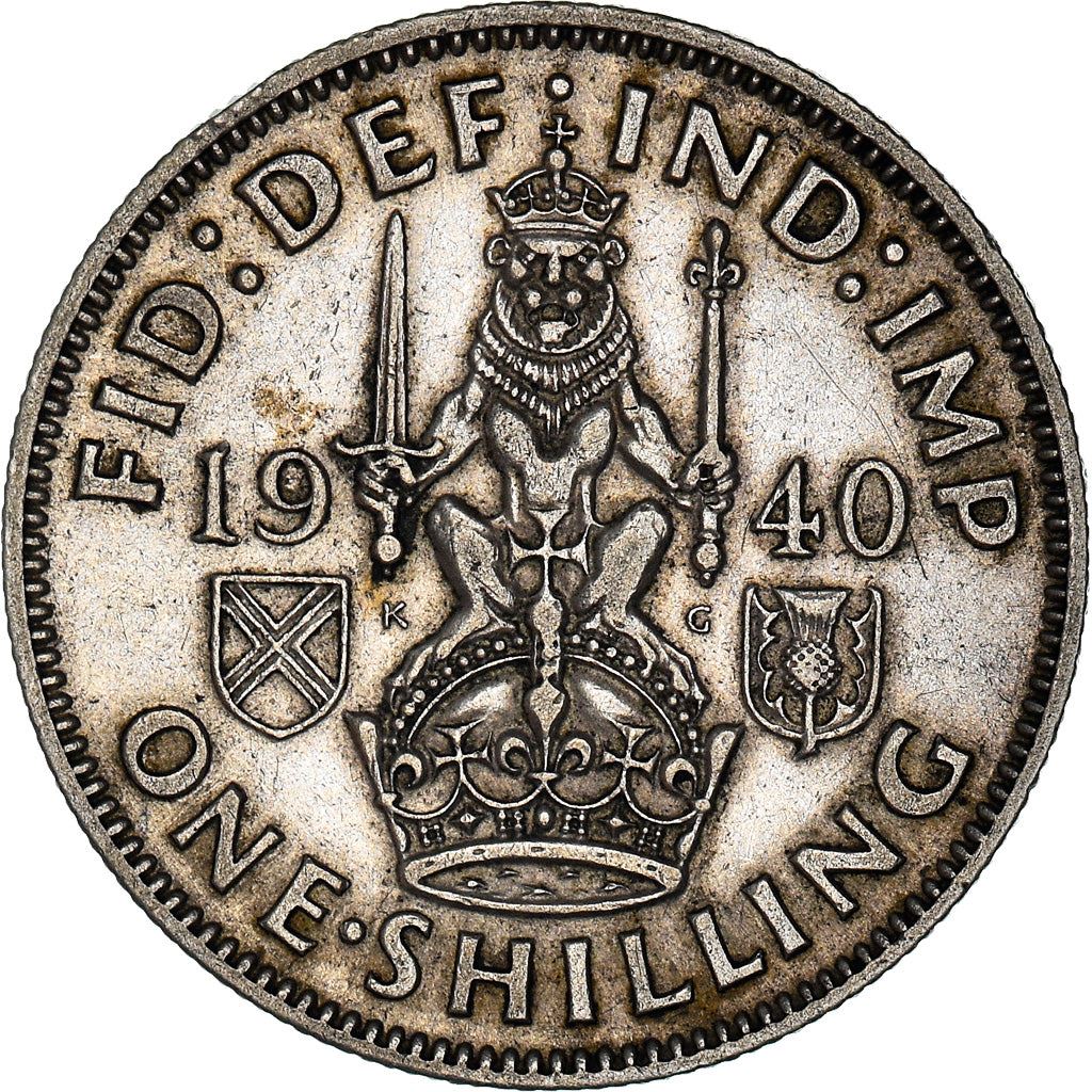United Kingdom | 1 Shilling Coin | George VI | KM:854 | 1937 - 1946