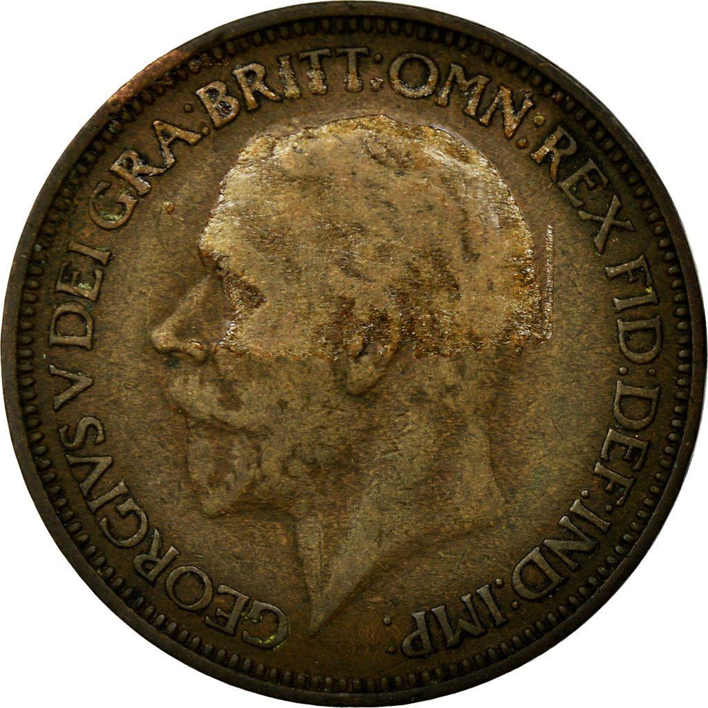 United Kingdom | 1/2 Penny Coin | George V | KM:824 | 1925 - 1927