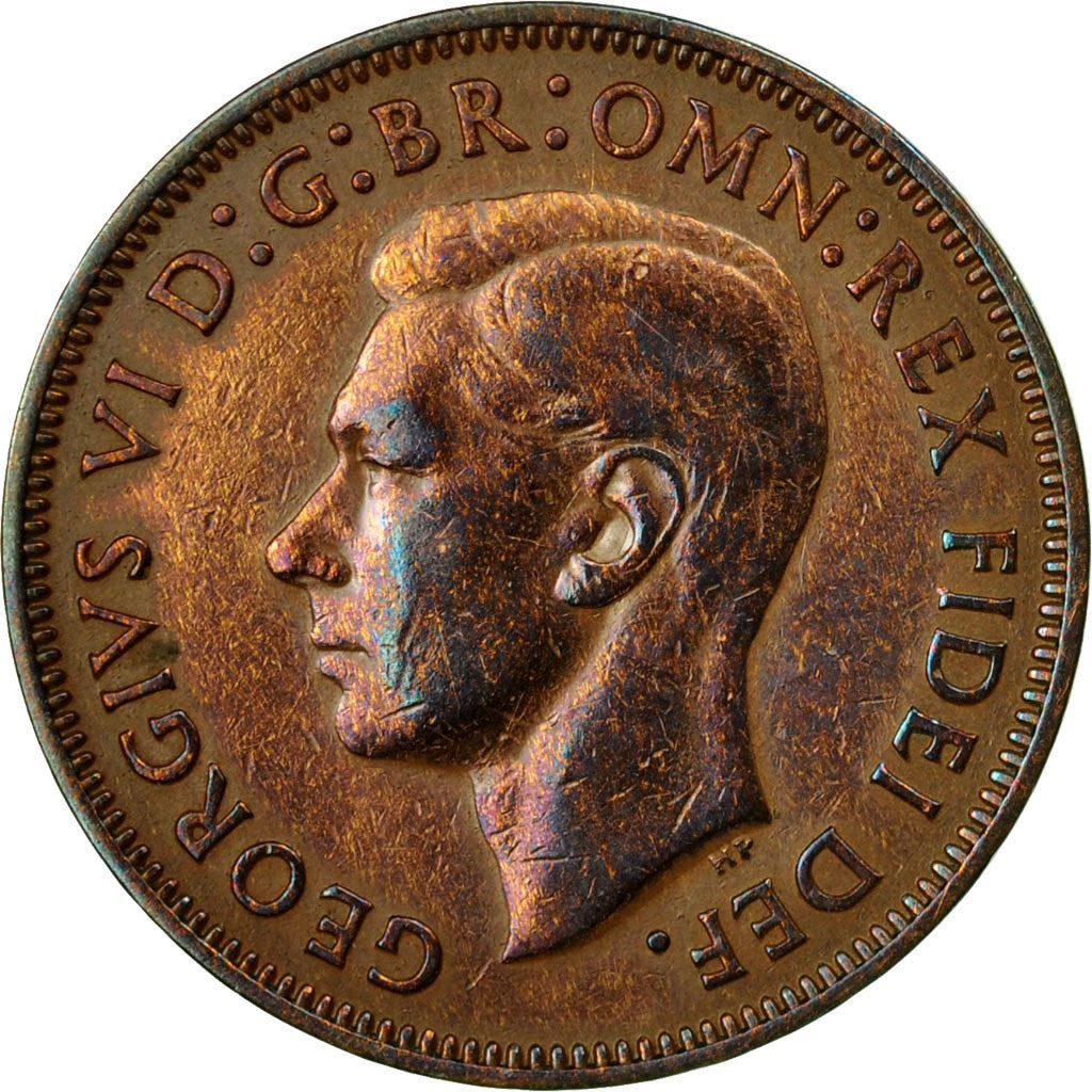 United Kingdom | 1/2 Penny Coin | George VI | KM:868 | 1949 - 1952